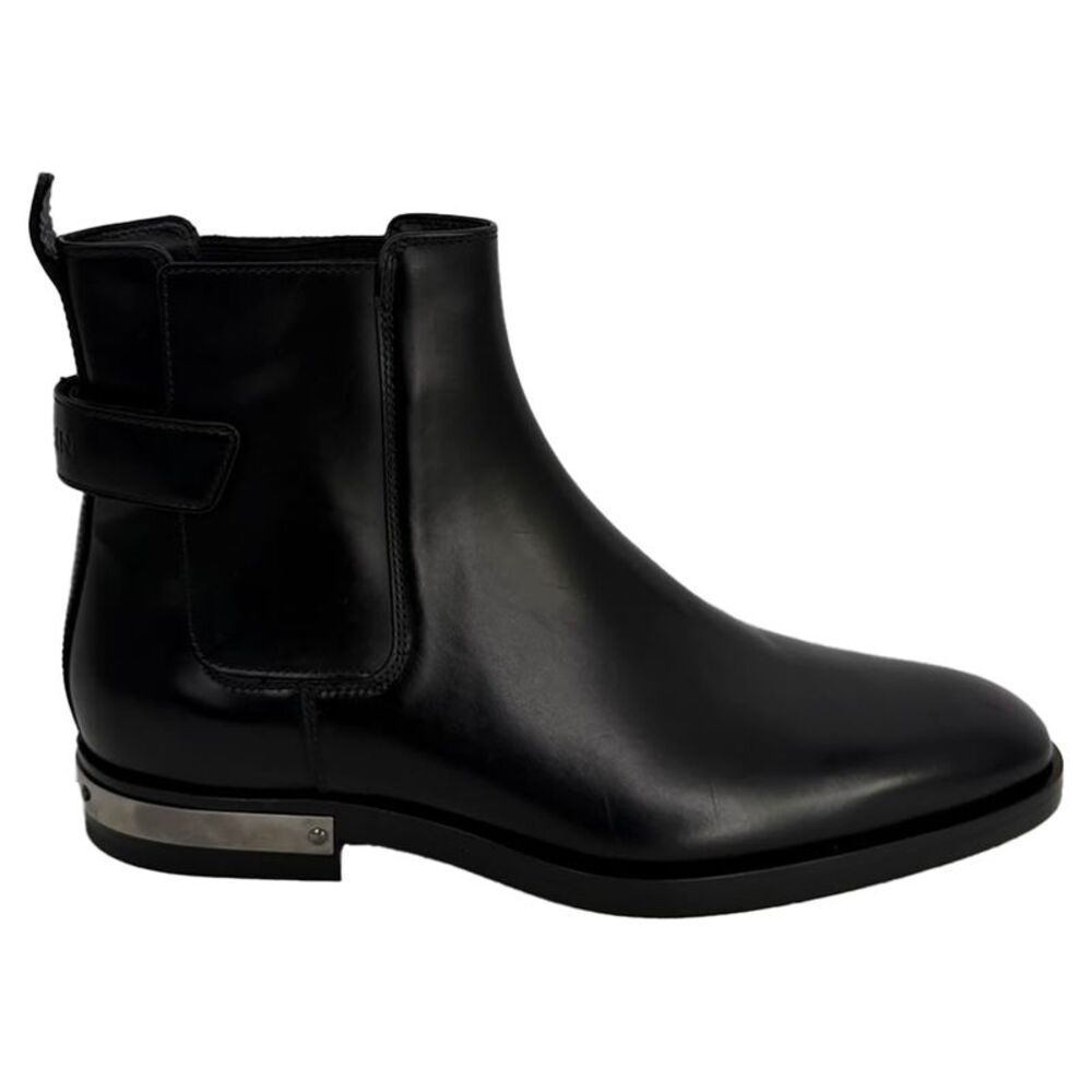 Balmain Pete Chelsea Ankle Boots in Black Calf Leather